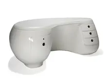 Maurice Calka, Boomerang desk, 1970; this example produced later