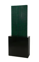 Rectangular tower by Vasa Mihich, 1981, Laminated cast acrylic, sold Mar 2017