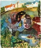 Martin Mull, Untitled (4), Watercolor on paper
