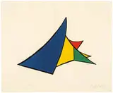 Study for Sculpture I by Alexander Calder, 1975, Color lithograph on paper, sold Oct 2016