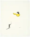 Untitled by Marcel Dzama, 1999, Ink, watercolor, and root beer on paper, sold Oct 2016