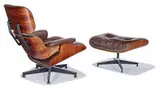 Charles and Ray Eames, Lounge chair and ottoman (2), 1956; this example executed c. 1995