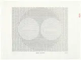 Frederick Hammersley, PLENTY IS PLENTY, 1969, Computer generated drawing on paper