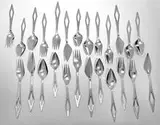 Flatware (25) by Gio Ponti, c. 1955, Stainless steel, sold Oct 2016