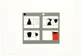 Alberto Burri, Lettere (6), 1969, Silkscreen on Fabriano Rosaspina paper