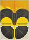 Giò Pomodoro, Male and Female Seal I (Tamarind Squares XI), 1967, Color lithograph on German Etching paper