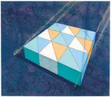 Ronald Davis, Eighteen Triangle Slab (PTG 866), 1986, Cel-vinyl acrylic and dry pigment on canvas