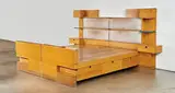 Frank Israel, Platform bed and headboard, 1990 for the Borman House, Malibu, California