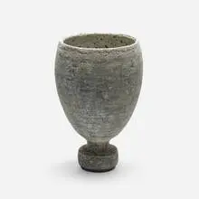 Vase by Adam Silverman, 2007, volcanic-glazed stoneware, sold Oct 2023