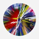 Circle Spin Painting by Damien Hirst, 2009, acrylic on paper, sold Sep 2023