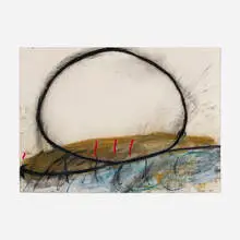 Joseph Amar, Loop, 1981, pastel and oil crayon on paper