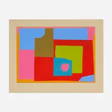 Apple by Josef Zenk, screenprint in colors, sold Sep 2023