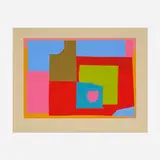 Josef Zenk, Apple, screenprint in colors