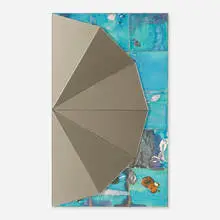 Claudia Wieser, Untitled, 2013, glazed ceramic tiles, mirror on MDF
