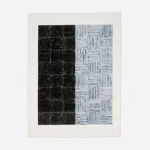 McArthur Binion, Sawyer: Suite: XXI, 2013, laser print collage, staonal crayon and graphite on paper