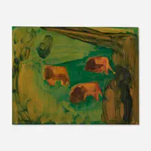 Francisco Bores, Untitled, 1946, oil on board