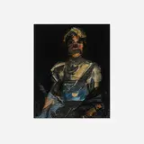 Glenn Brown, Auerbach/David, 1999, photograph and hand-painted acetate