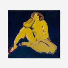 Old Yellow by Nicholas Marsicano, 1970, oil on canvas, sold Sep 2023