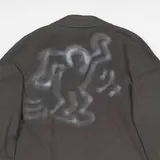 Keith Haring, Untitled (Dancing Figure), 1988, spraypaint on overcoat