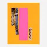 Sterling Ruby, Formal Neon (Archaeology), 2007, collage on paper