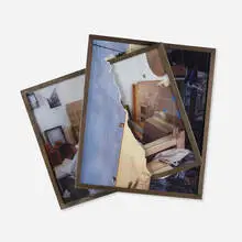 Brendan Fowler, Fall, 2009, painted wood frame construction, C-print, plexiglass
