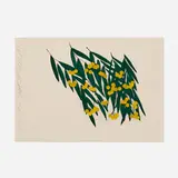 Donald Sultan, Mimosa Sept 20 2015, 2015, graphite, gouache and flock on paper