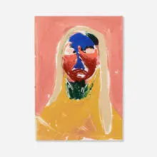 Nicola Tyson, Portrait Head #6, 2002, acrylic on paper