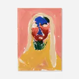 Nicola Tyson, Portrait Head #6, 2002, acrylic on paper