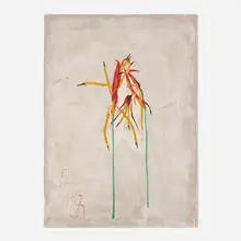 Craig Kauffman, Untitled, 1990, acrylic on silk
