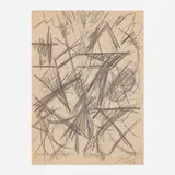 Corinne Michelle West, Untitled, 1951, charcoal and graphite on paper (double-sided)