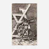 Graham Nickson, Woman at the Beach, charcoal on paper