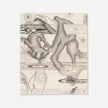 Carroll Dunham, Untitled, 1982, charcoal, gouache, and pastel on paper
