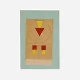 Charmion Von Wiegand, Untitled (#153), 1961, mixed media on panel
