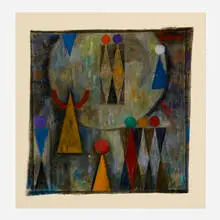 Jorge Riveros, Untitled, oil on linen laid to board