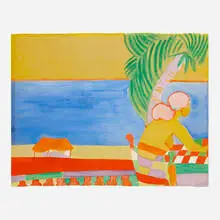 John Grillo, Untitled (Seated Figure), 1981, watercolor on paper