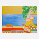 John Grillo, Untitled (Seated Figure), 1981, watercolor on paper