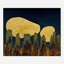 Edith (Edwin) Gunn, Cityscape, 1997, oil on canvas
