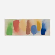 Friedel Dzubas, Untitled (Ref. Colors), 1974, Magna acrylic on canvas laid to panel