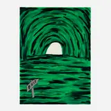 David Shrigley, Exit, 2018, acrylic on paper