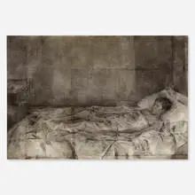 Carmen Laffón, Antonio Diaz, 1971-73, charcoal on paper collage laid to board