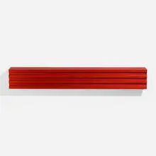 Donald Judd, Untitled (Tomato Red), 1991, anodized extruded aluminum