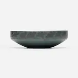 Low bowl with ginkgo leaves by Maude Milner and Sarah Tutt for Marblehead Pottery, sold Jun 2026