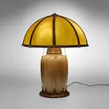 California Faience, Table lamp base with associated shade