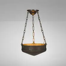 Roycroft, Chandelier from the Grove Park Inn, Asheville, c. 1910, handwrought copper