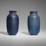 Grueby Faience Company, Vases, set of two