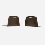 attribution for Roycroft Karl Kipp, Bookends with cut-outs, pair