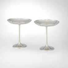 Lebolt & Co., Round lobed compotes, pair