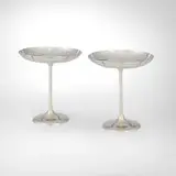 Lebolt & Co., Round lobed compotes, pair