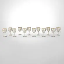 Lebolt & Co., Wine goblets, set of twelve