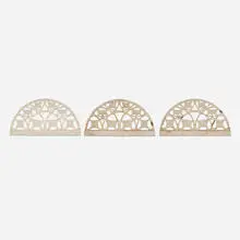 Charles Rohlfs, Lunettes for the Charles Rohlfs residence, Buffalo, New York, set of three, c. 1910, painted wood